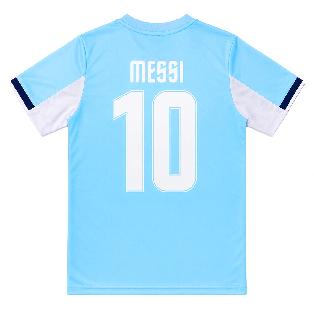 Argentinie thuisshirt messi kids voorkant