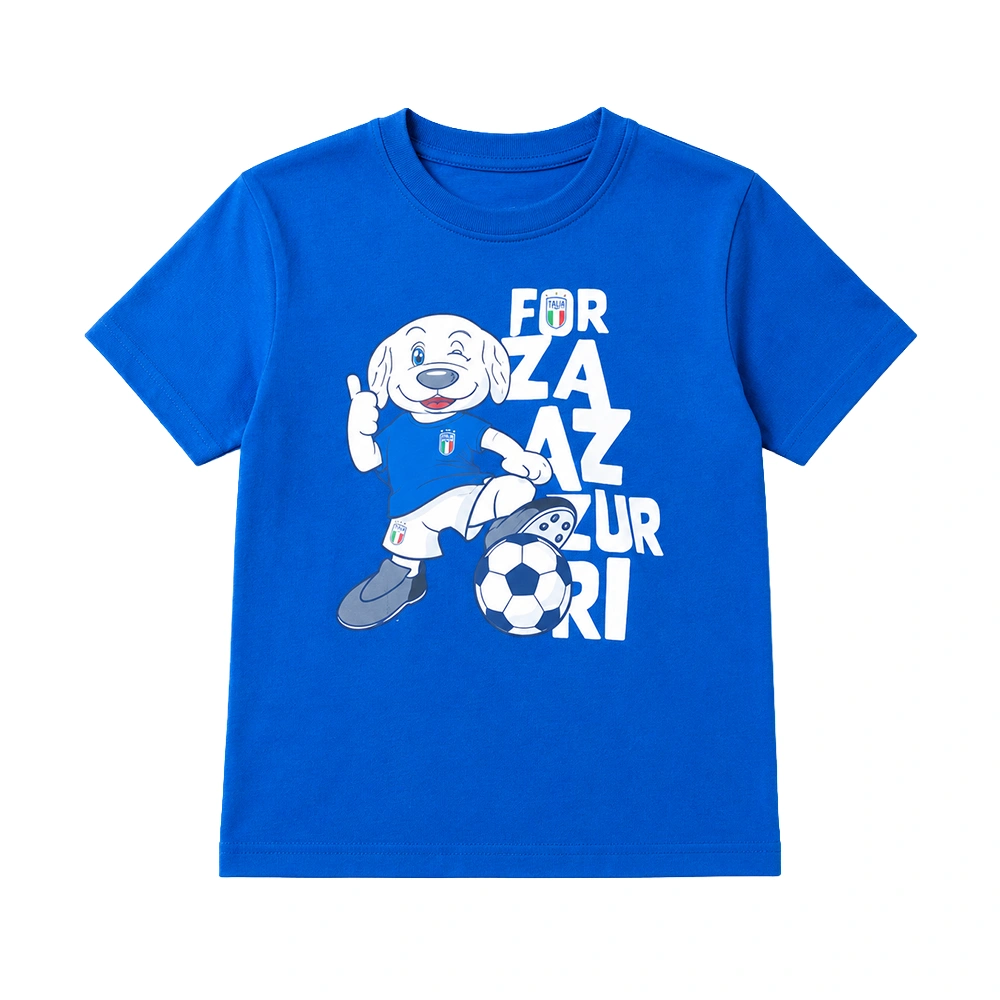 Italie t shirt macotte kids voorkant