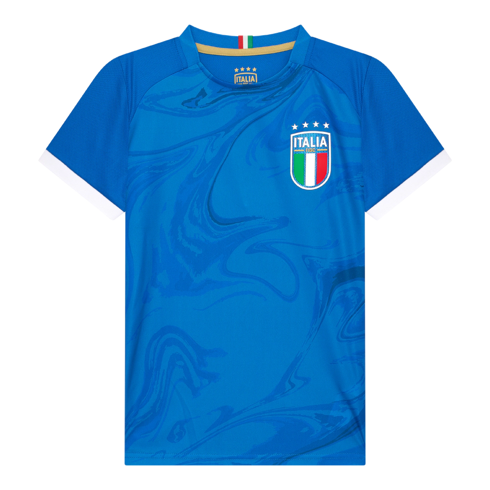 Italië Voetbalshirt Kids - Voorkant