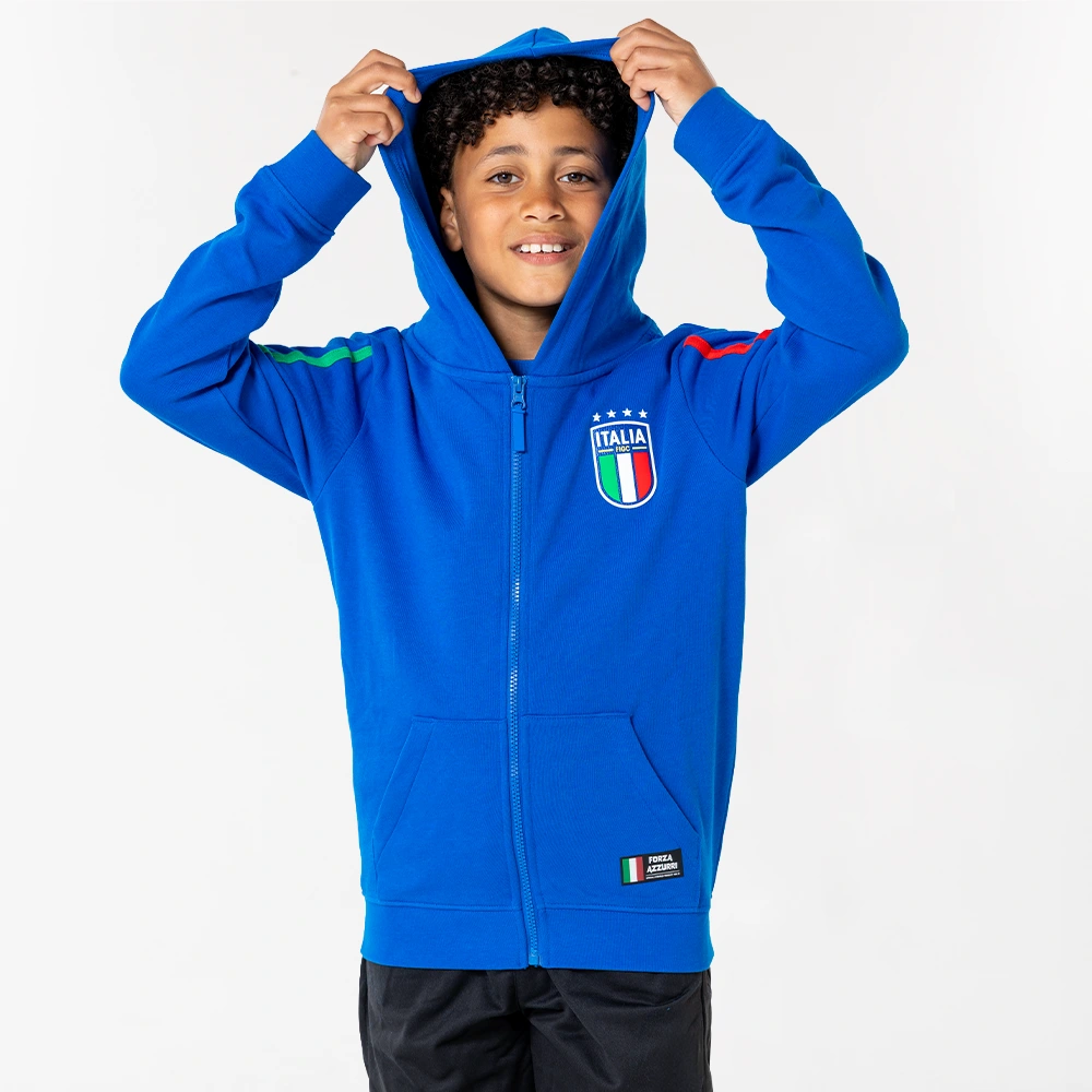 Italie hoodie rits kids model 3