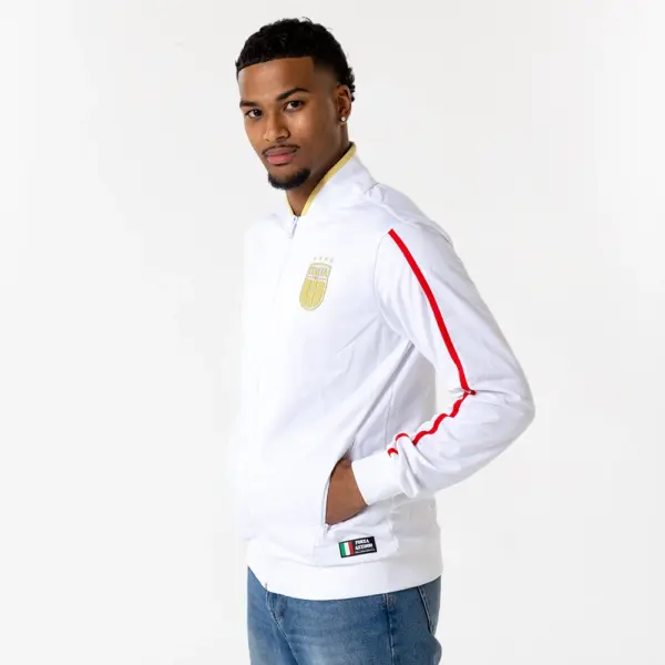 Italie trainingsvest wit model 2