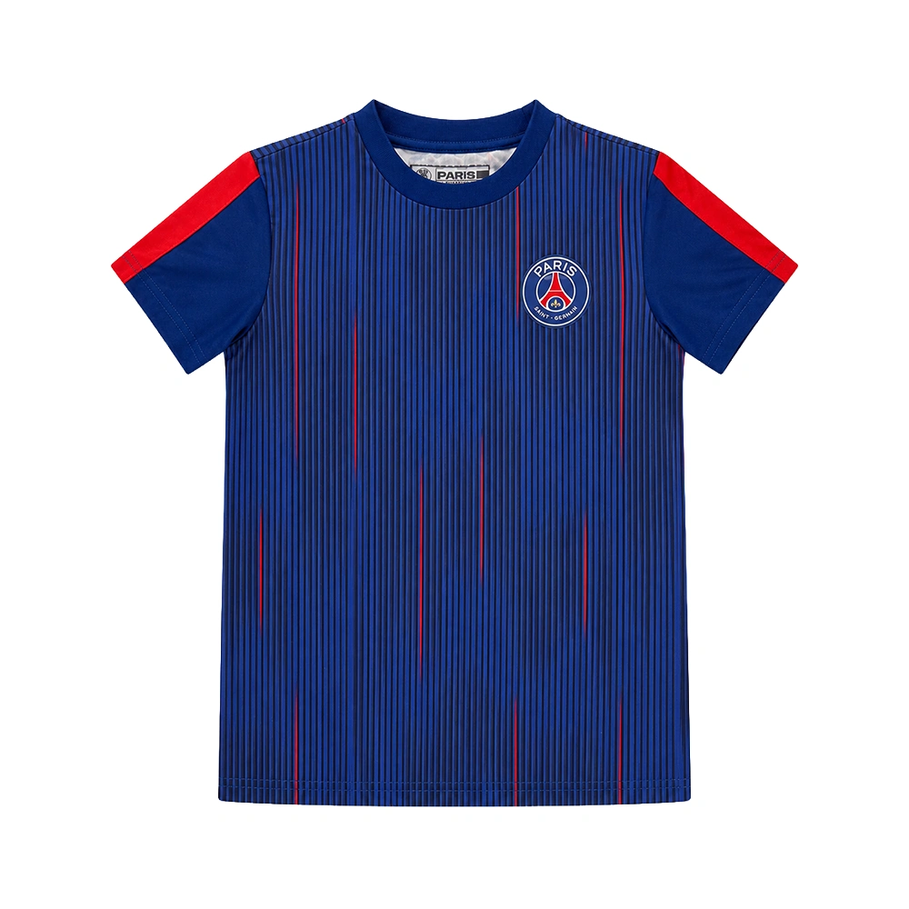 PSG tenue stripes voorkant shirt plat