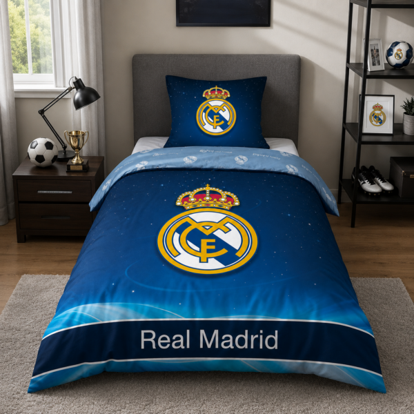 Real Madrid Dekbed Blauw - Sfeer